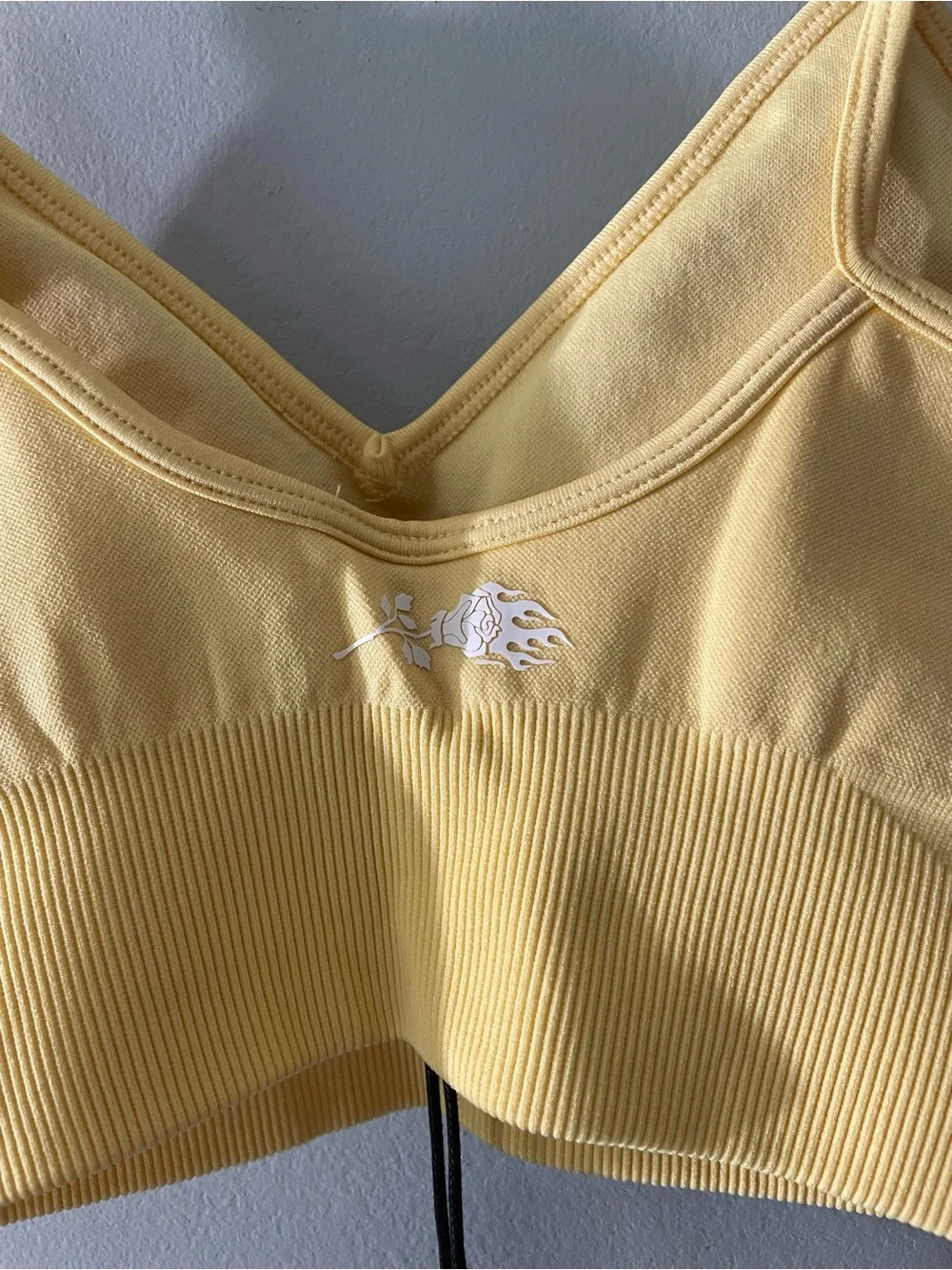 Civil Regime Pastel Yellow Seamless Sports Bra